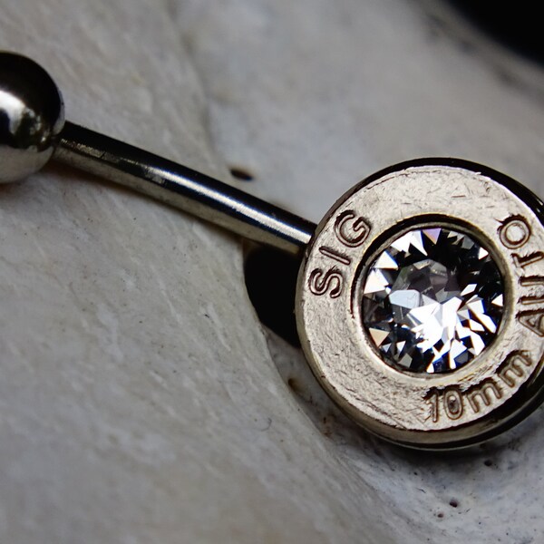 Bullet navel ring belly button ring