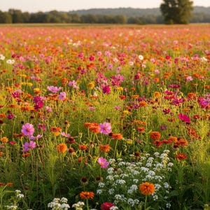 Mistura de sementes de flores silvestres - Flores de corte - Sementes de flores orgânicas e não transgênicas - Sementes tradicionais - Sementes frescas cultivadas nos EUA - Cultive suas próprias flores