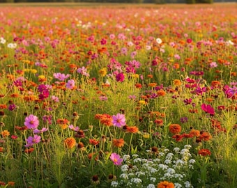 Wildflower Seed Blend - Cut Flowers - Organic & Non Gmo Flower Seeds - Heirloom Seeds - Fresh USA Grown Seeds - Grow Your Own Flowers