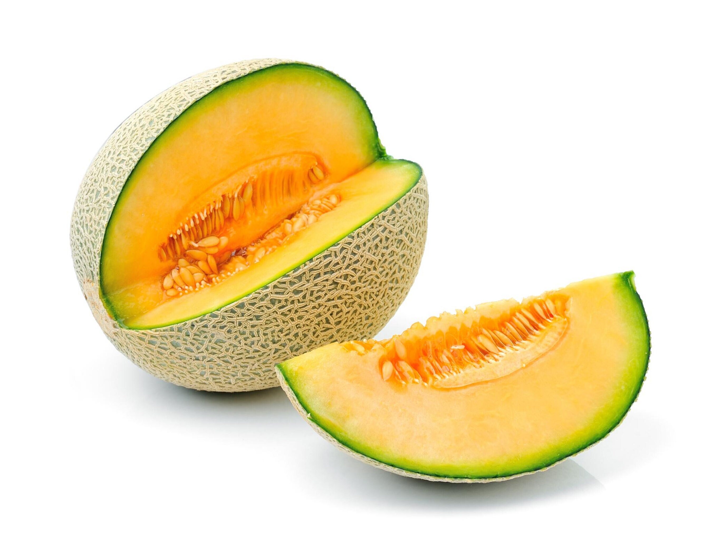 2 Types of Cantaloupe's Hearts of gold and Hales Best cantaloupe seeds 100 seed Shop Authentic