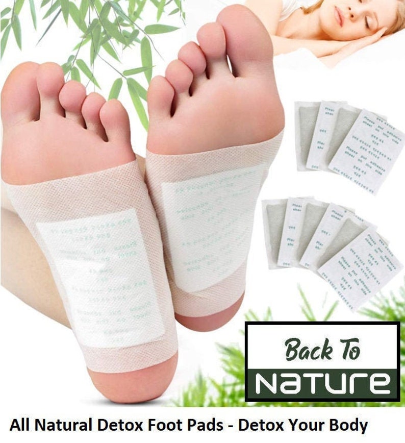 Organic Herbal Detox Foot Pads Back to Nature Brand Etsy