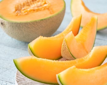 Cantaloupe Seeds - Hales Best Variety  - Organic & Non Gmo Fruit Seeds - Heirloom Seeds - Grow Your Own Food At Home! - Fast Growing Variety