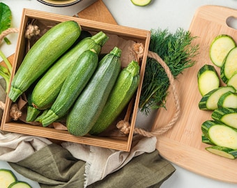 Gray Zucchini Seeds - Organic & Non Gmo Zucchini Seeds - Heirloom - Grow Your Own Food At Home!