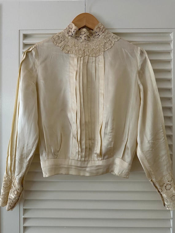 Vintage Edwardian Silk Blouse