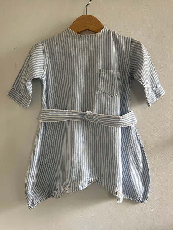 Vintage 1940s/1950s Striped Baby Romper