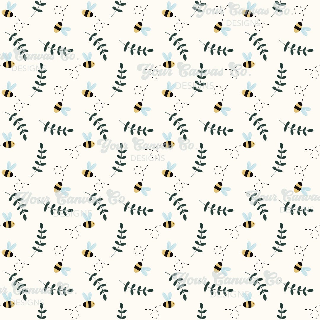 Kind Patterns Bee Kind Seamless Pattern: Digital PNG File - Etsy