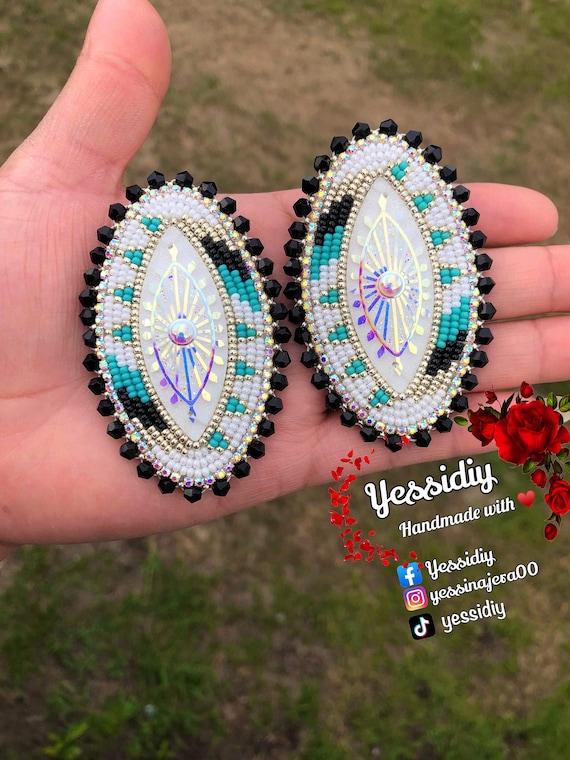 Bead earring designs handmade deals