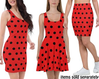red and white ladybug dress