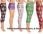 Rudolph Reindeer Christmas Leggings Women Gift Athletic Yoga Cosplay Festive Workout Fitness Outfit Pants Gift Holiday Tights Ho Ho Ho