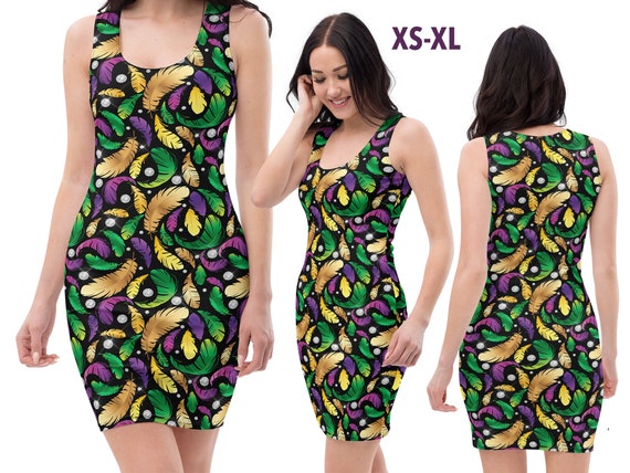mardi gras bodycon dress Mardi Gras D Bodycon dress