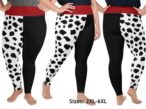 Cruel Villain Lady Plus Size Yoga Leggings Women Dalmatian Print Workout  Halloween Cosplay Running Spots Spandex High Waist Activewear -  Canada