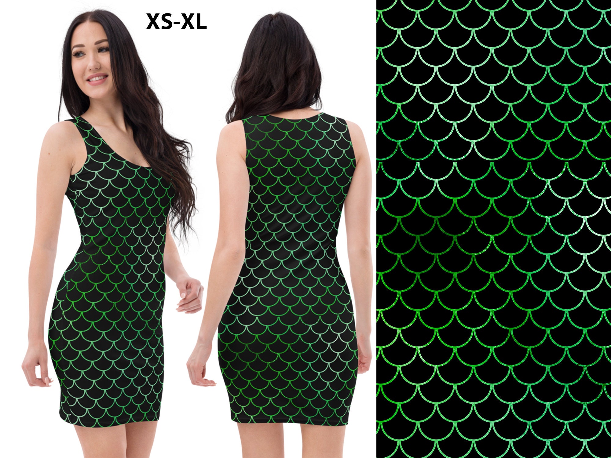 green fish scale dress Fish Scale Skirt main image 0