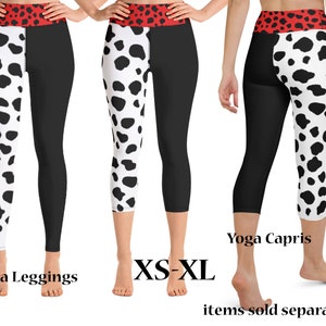 Cruel Villain Lady Workout Leggings Women Athletic Costume Halloween Yoga  Running 101 Dalmatians Gift Shorts Activewear Party 