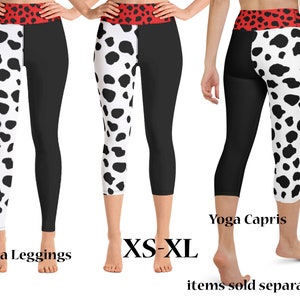 Cruel Villain Lady Workout Leggings Women Athletic Costume Halloween Yoga Running 101 Dalmatians Gift Shorts Activewear Party