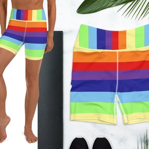 Rainbow Workout Set, Rainbow Sports Bra, Rainbow Flag Athletic