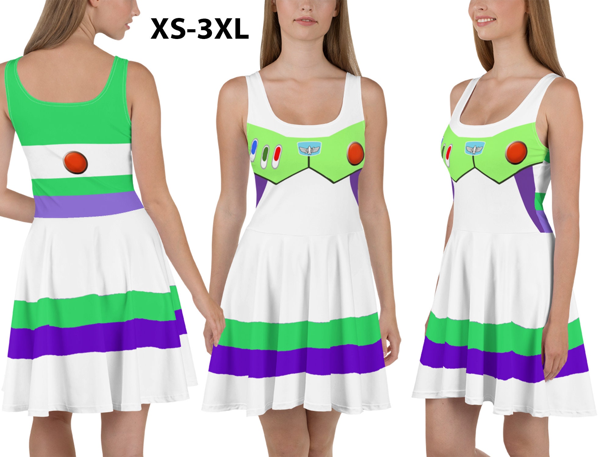 Buzz Lightyear Skater Dress Women Toy Story Halloween Costume Etsy