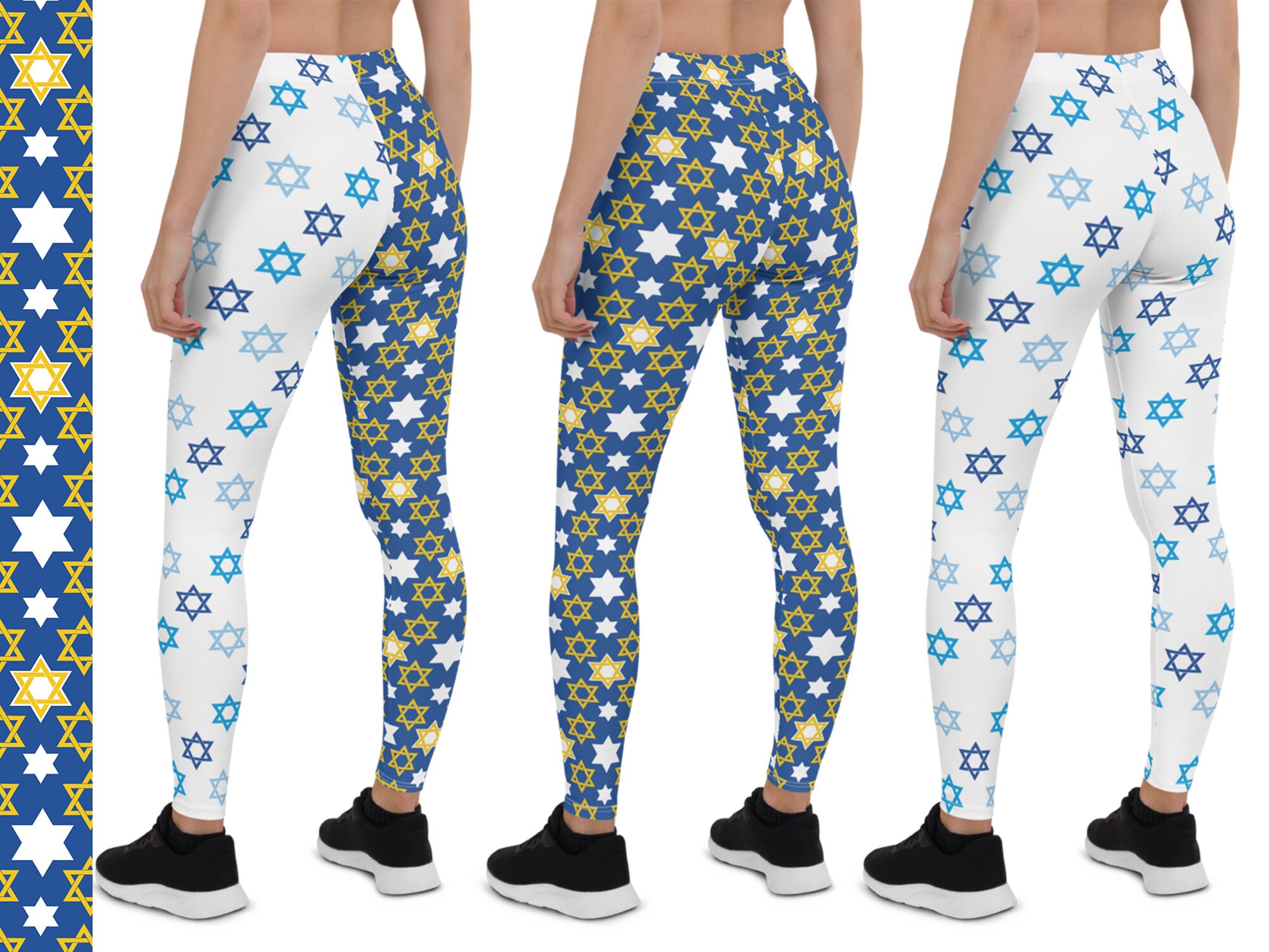 Hanukkah Workout Leggings Women Jewish 