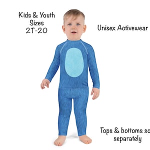 Disfraz de Stitch con estampado de animal peludo azul para niños, ropa deportiva para cosplay, leggings de licra para Halloween, camiseta antierupciones, atuendo de fiesta para niños pequeños