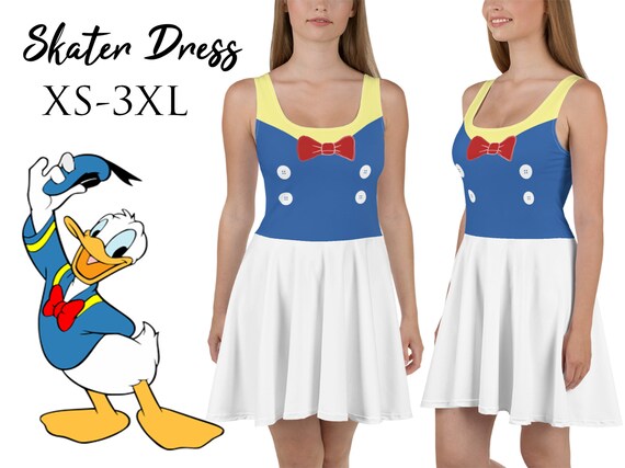 Donald Duck dress adult disney dress donald duck Woman Donald Duck Dona...