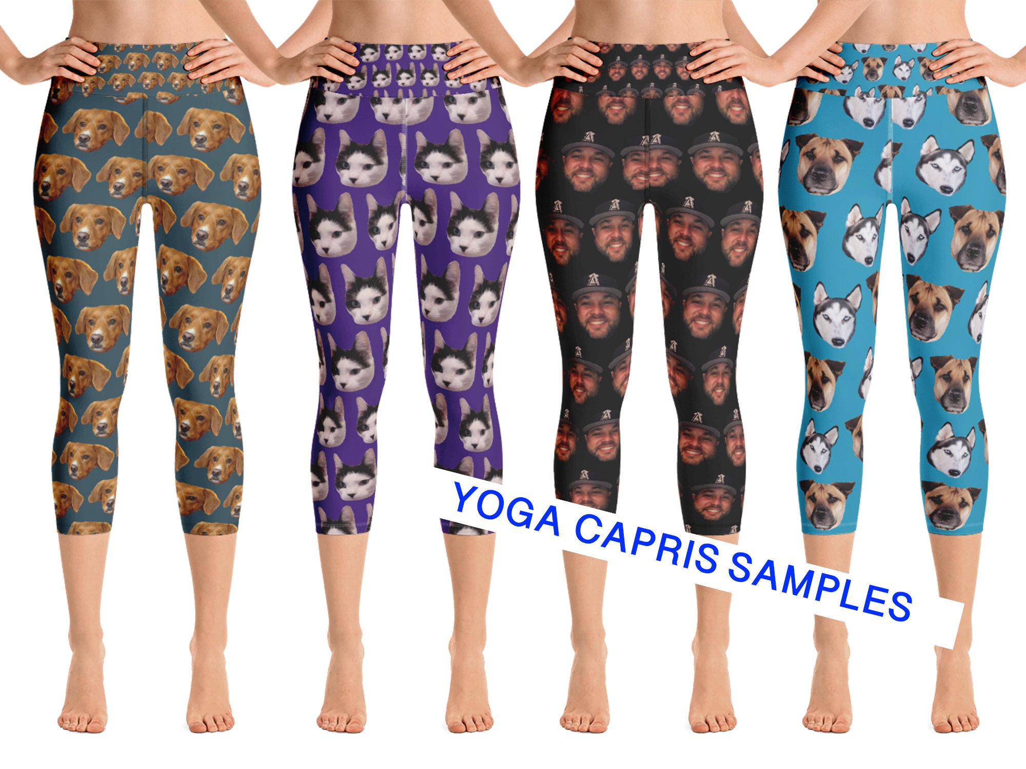 yoga pants on face