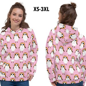 Porg Birds Star Wars Pink Hoodie Women Cosplay Fleece Gift Halloween Costume Sweatshirt Pullover Cute Gift