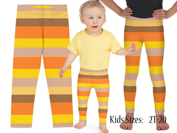 Halloween Striped Orange Black Leggings Kids Witch Spandex Pants Costume  Teens Cosplay Children Toddler Activewear -  New Zealand