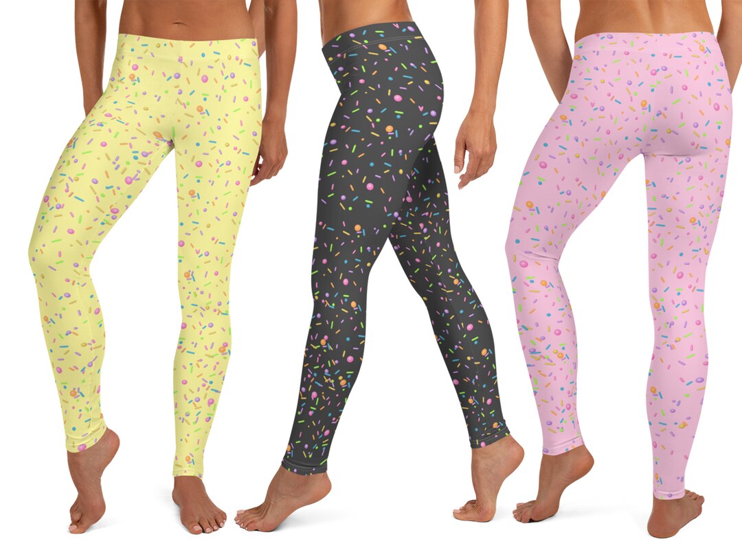 Slice Cake Pattern Print Women Leggings