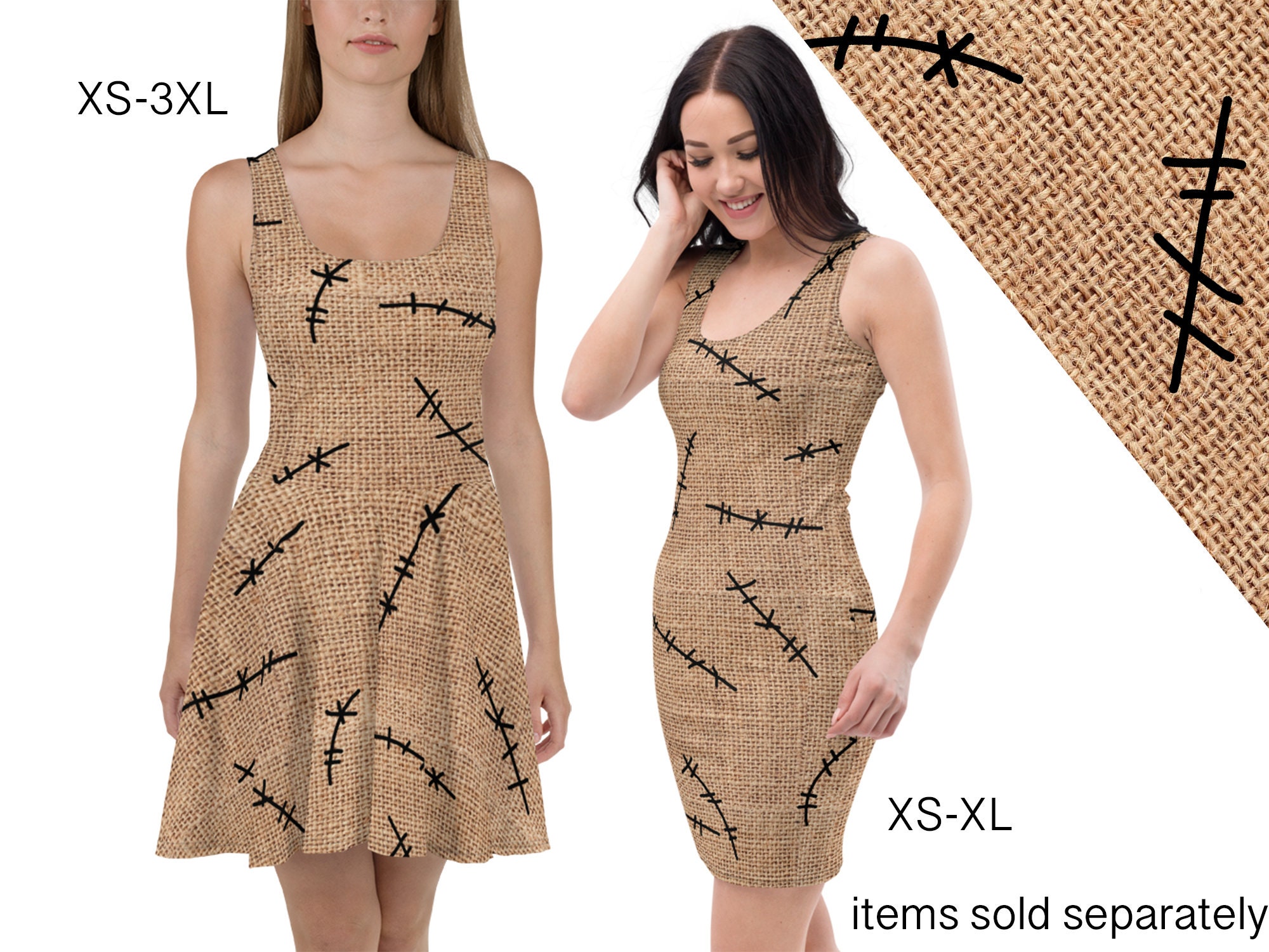 burlap dress