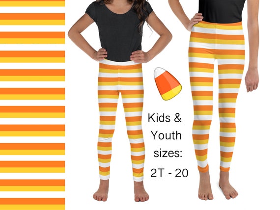 Kids Striped Halloween Tights Kids Striped Halloween Tights