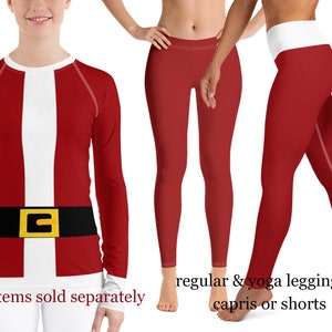 Santa's Leggings, Christmas woman outfit - AIW Art Gifts