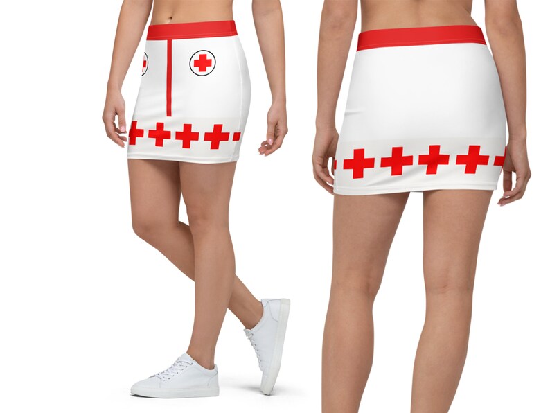 Sexy Nurse Mini Skirt Women Halloween Cosplay Dress Bodycon Etsy
