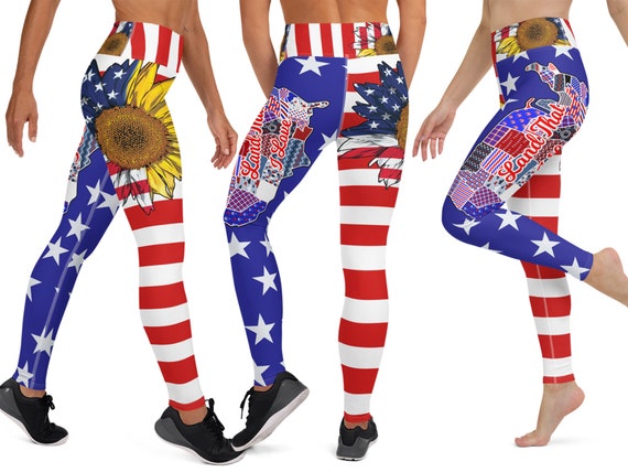 Amazon.com: Leggings for Women Tummy Control,American Flag Leggings for  Women,4th of July Leggings for Women, Independence Day American Flag Stars  and Stripes Patriotic Pants Workout Running Tights 05 : Sports & Outdoors