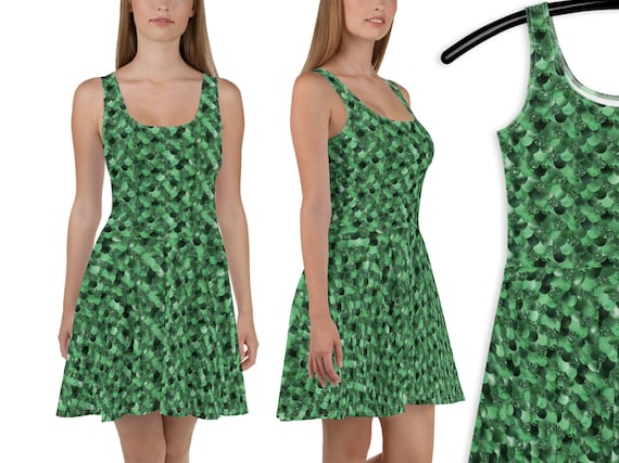 mermaid scale skater dress Mermaid Scale Skater Dress