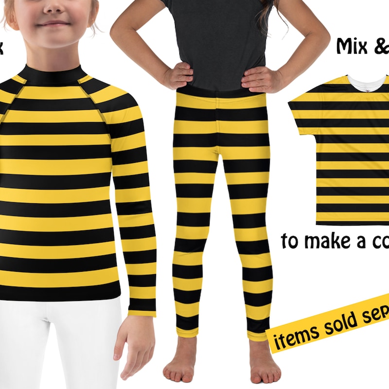 Forum Child Bumble Bee Tights – Costume Tights For Kids, Stretch Fit - View #8