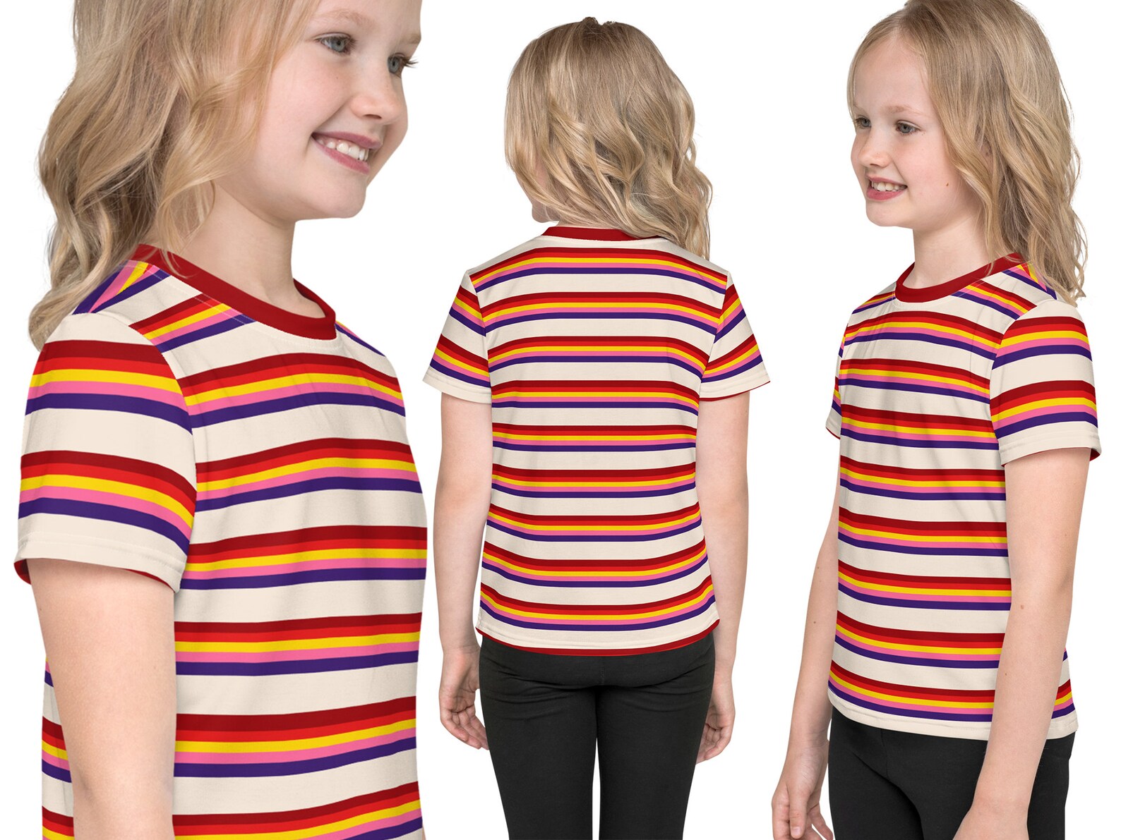 Max Stranger Things Striped T-shirt Girl Top Halloween Costume - Etsy