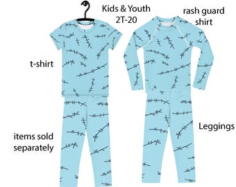 Sally Blue Sydd Rag Doll Atletisk Kostym Barnleggings Jul Halloween Småbarnsoutfit Rashguard T-shirt Cosplay Flicka Spandex Gåva