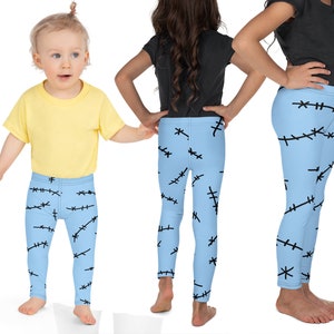 Sally Ragdoll Kids Costume Leggings Halloween Stitched Toddler Outfit Rash Guard Shirt Cosplay Tee Girl Patchwork Gift Nightmare Christmas