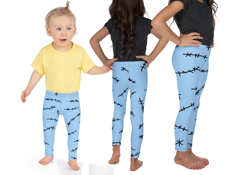 Sally Ragdoll Kids Costume Leggings Halloween Stitched Toddler Outfit Rash Guard Shirt Cosplay Tee Girl Patchwork Gift Nightmare Christmas