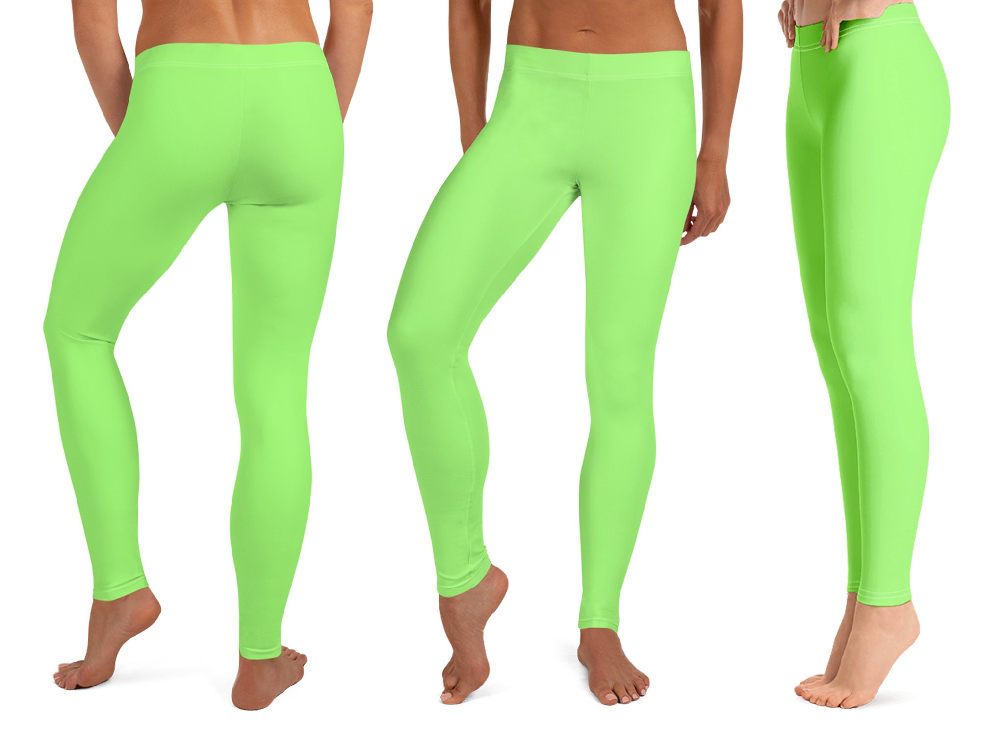 Green Alien Costume Activewear Women Halloween Cosplay Athletic Rash ...