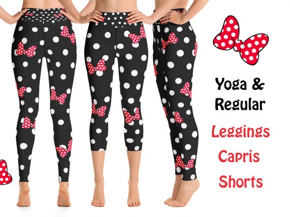 Bergbeklimmer Lam Gasvormig Disney Yoga Leggings Minnie Mouse Bows Polka Dot Cosplay Women - Etsy