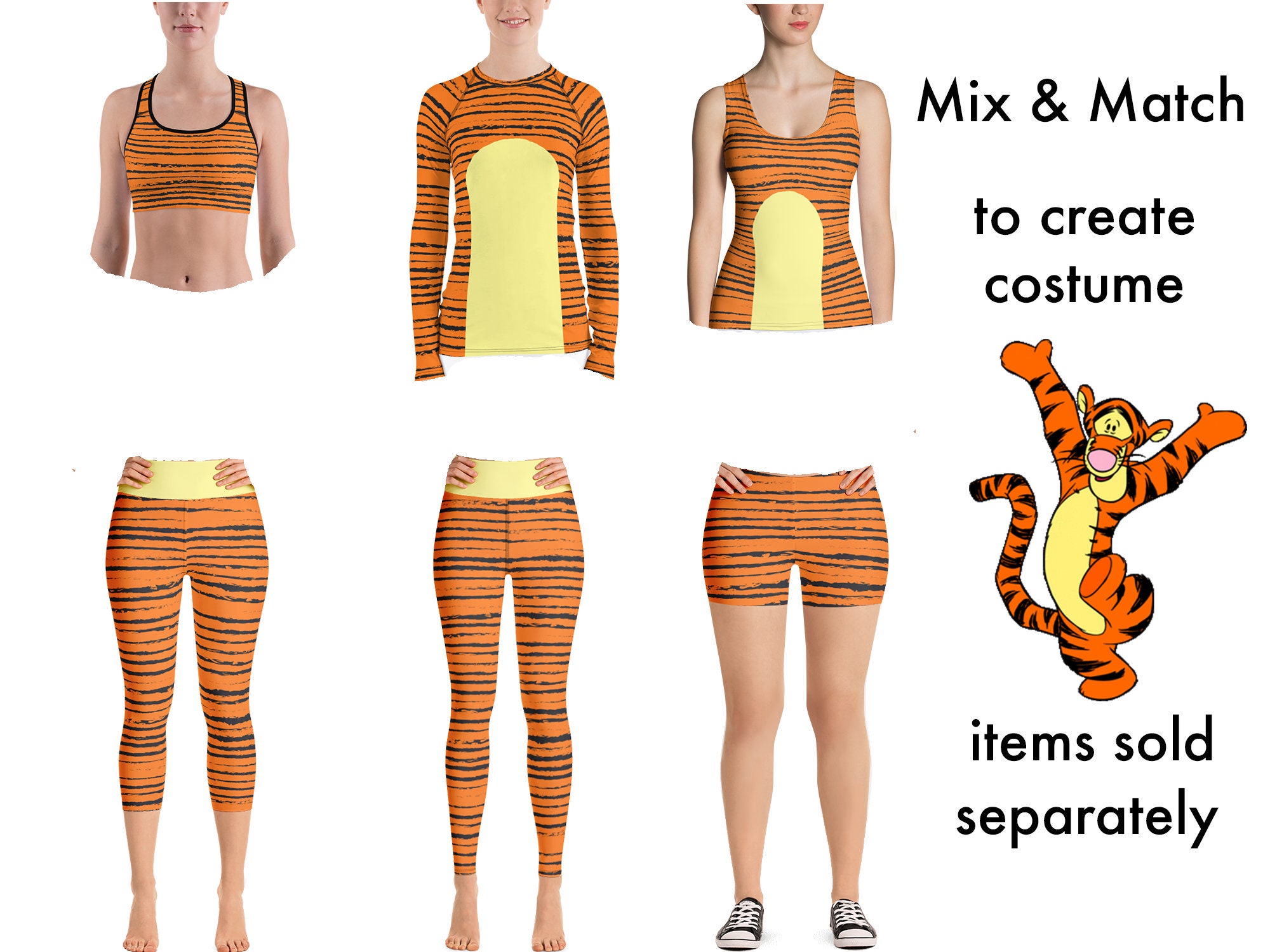 Tigger Athletic Costume Women Yoga 