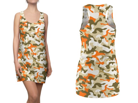 Camo Racerback Summer Dress Women 