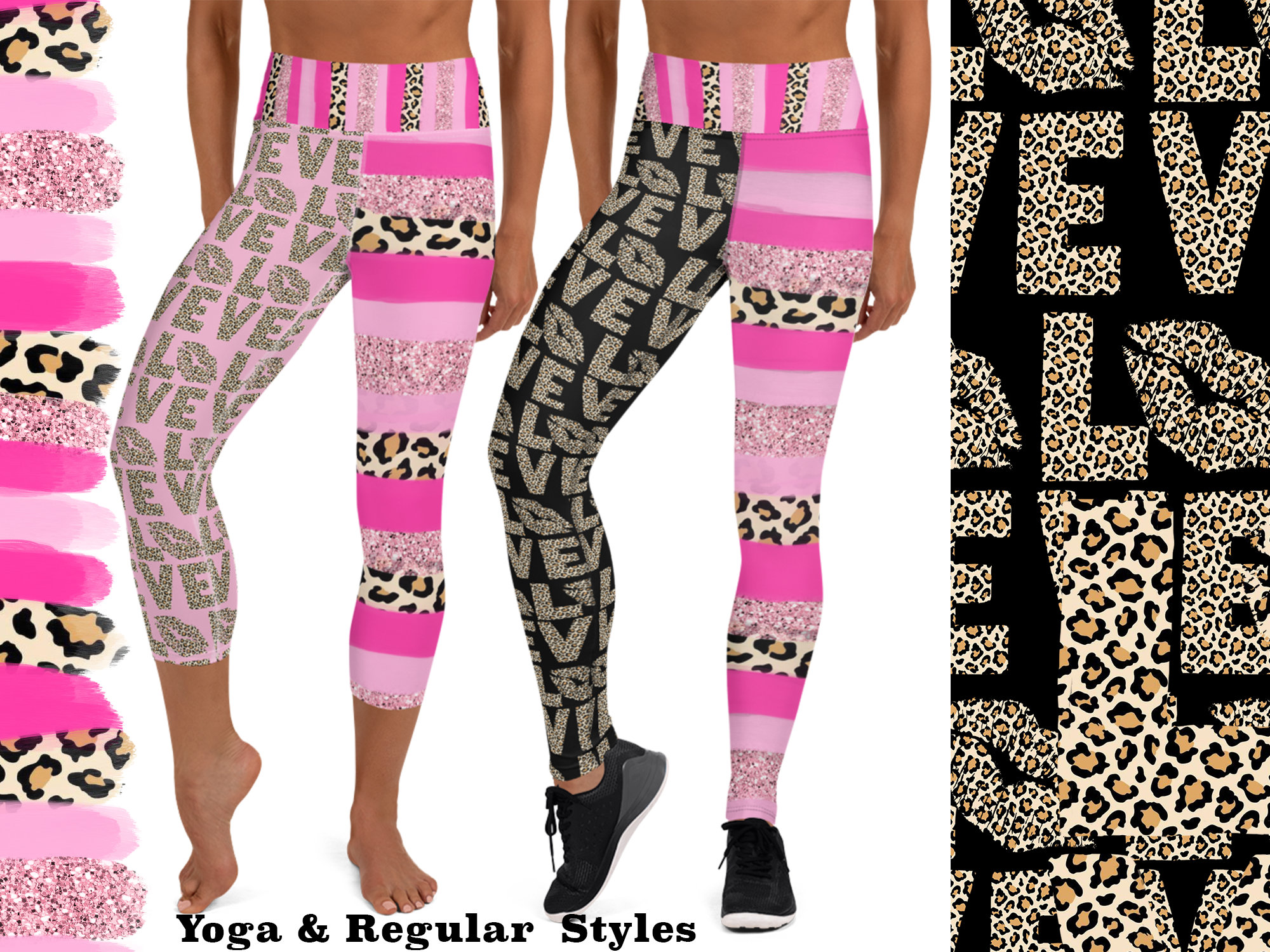 Valentine's Day Workout Leggings Women 
