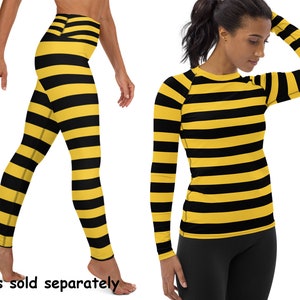 black and yellow striped shirt womens