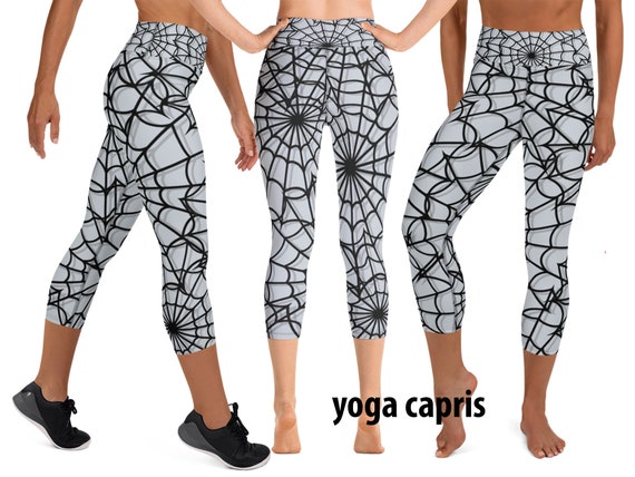 Spider Web Cobweb Halloween Women Yoga Leggings Costume Cosplay Spiderweb  Net Pants Running Villain Activewear Party -  Canada