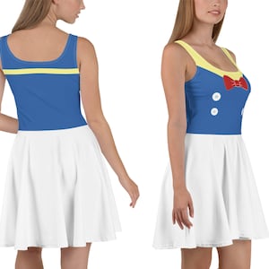 Vestido de patinadora de pato para mujer, disfraz de Donald para Halloween, cosplay de licra, ropa deportiva para correr, atuendo de entrenamiento para fiesta