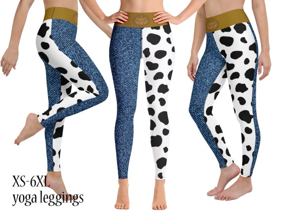 Jessie Leggings Women Yoga Capris Pants Shorts Toy Story Halloween Running  Costume Workout Cosplay Spandex Birthday Party Gift 