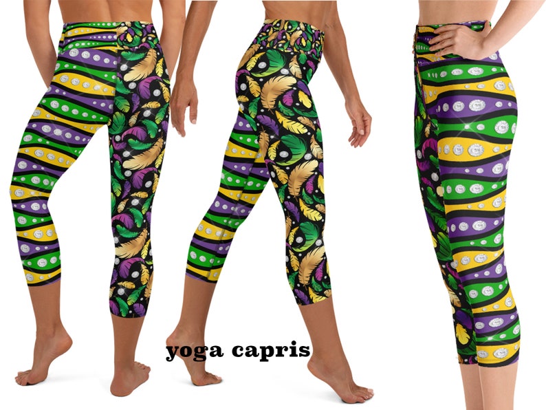 mardi gras leggings pants
