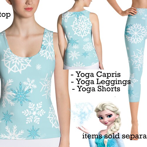 Elsa Frozen Yoga Leggings Women's Costume Princess Etsy