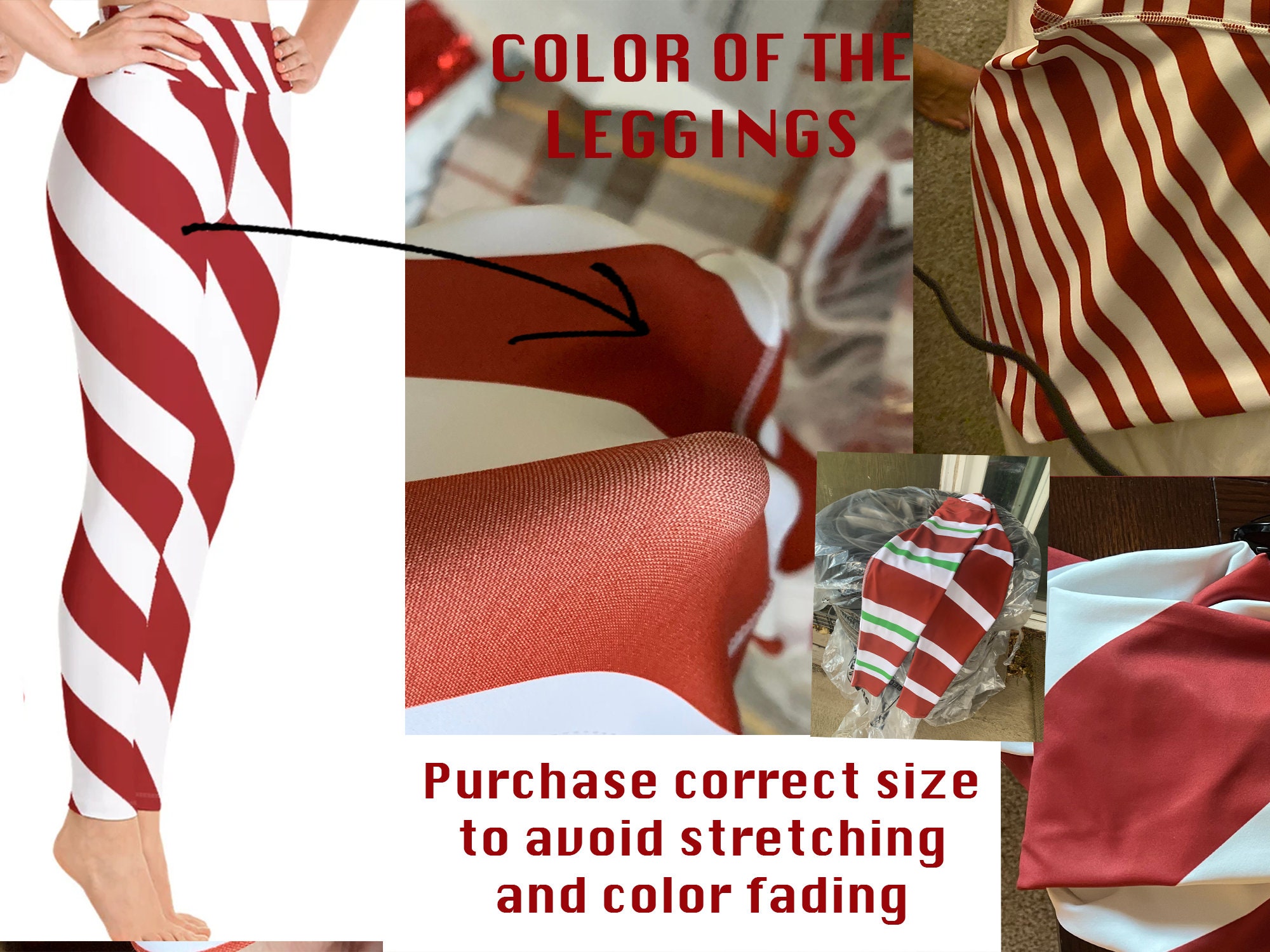Elf striped clearance leggings